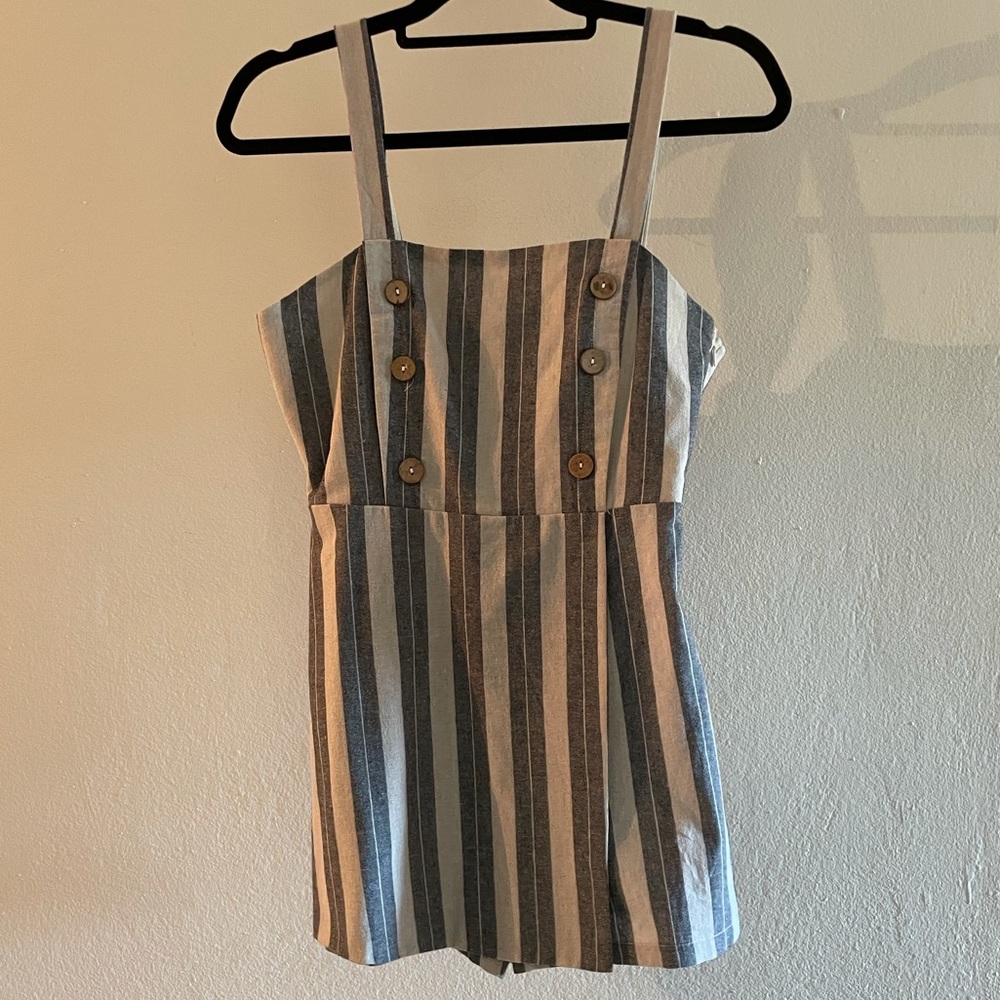 PULL & BEAR striped romper size M